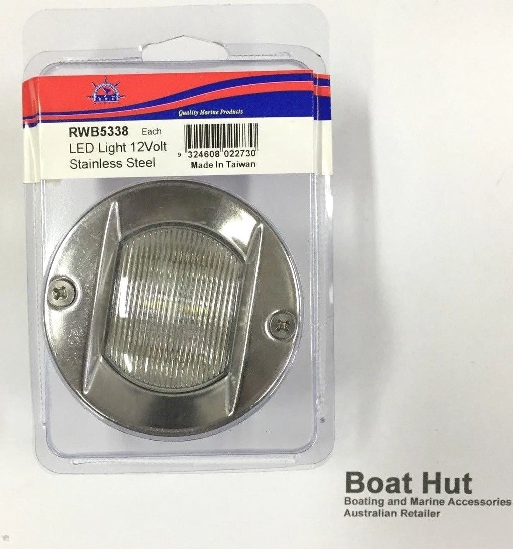 12V Stainless Steel LED Courtesy Light for Boat Caravan
