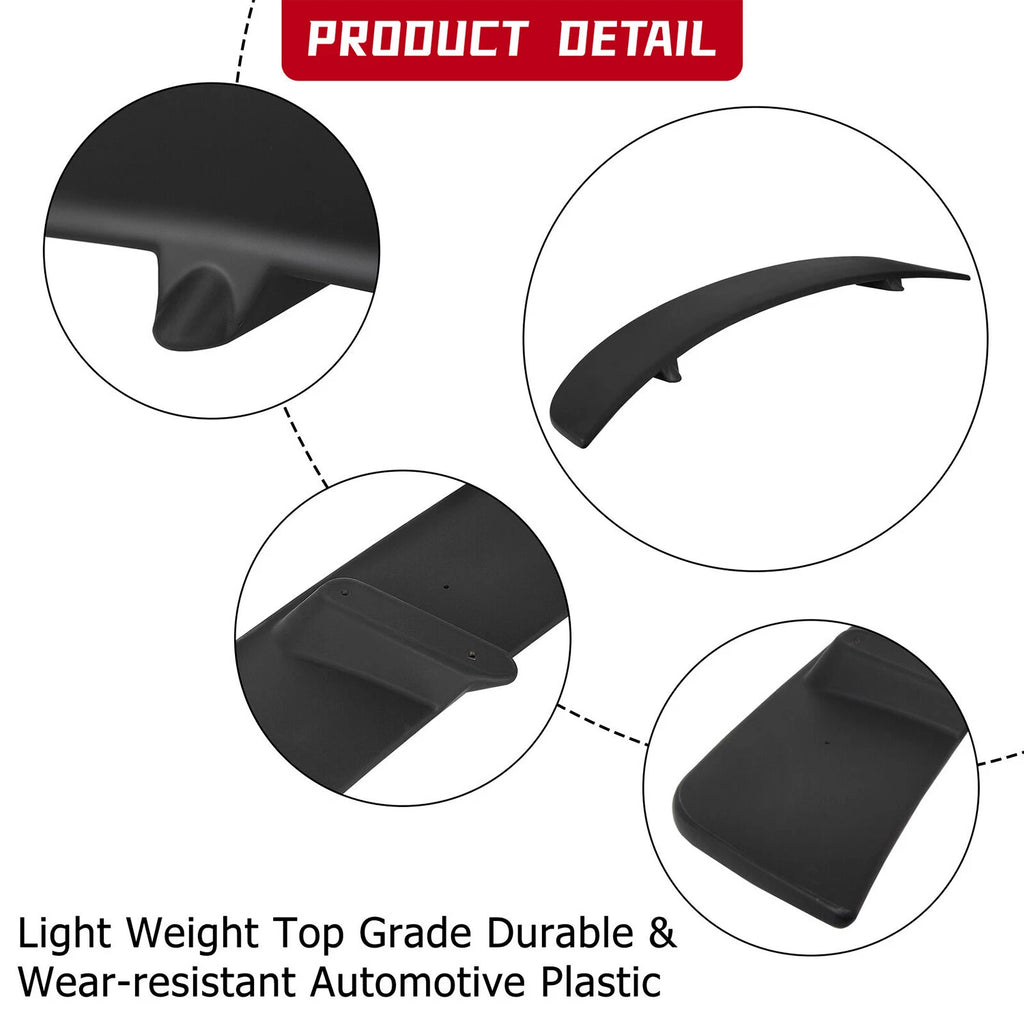 Rear Trunk Spoiler Wing for Dodge Charger (2011–2023) ABS Matte Black