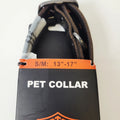 Medium Black Leather Dog Collar for Harley-Davidson (MPC200-08-M)