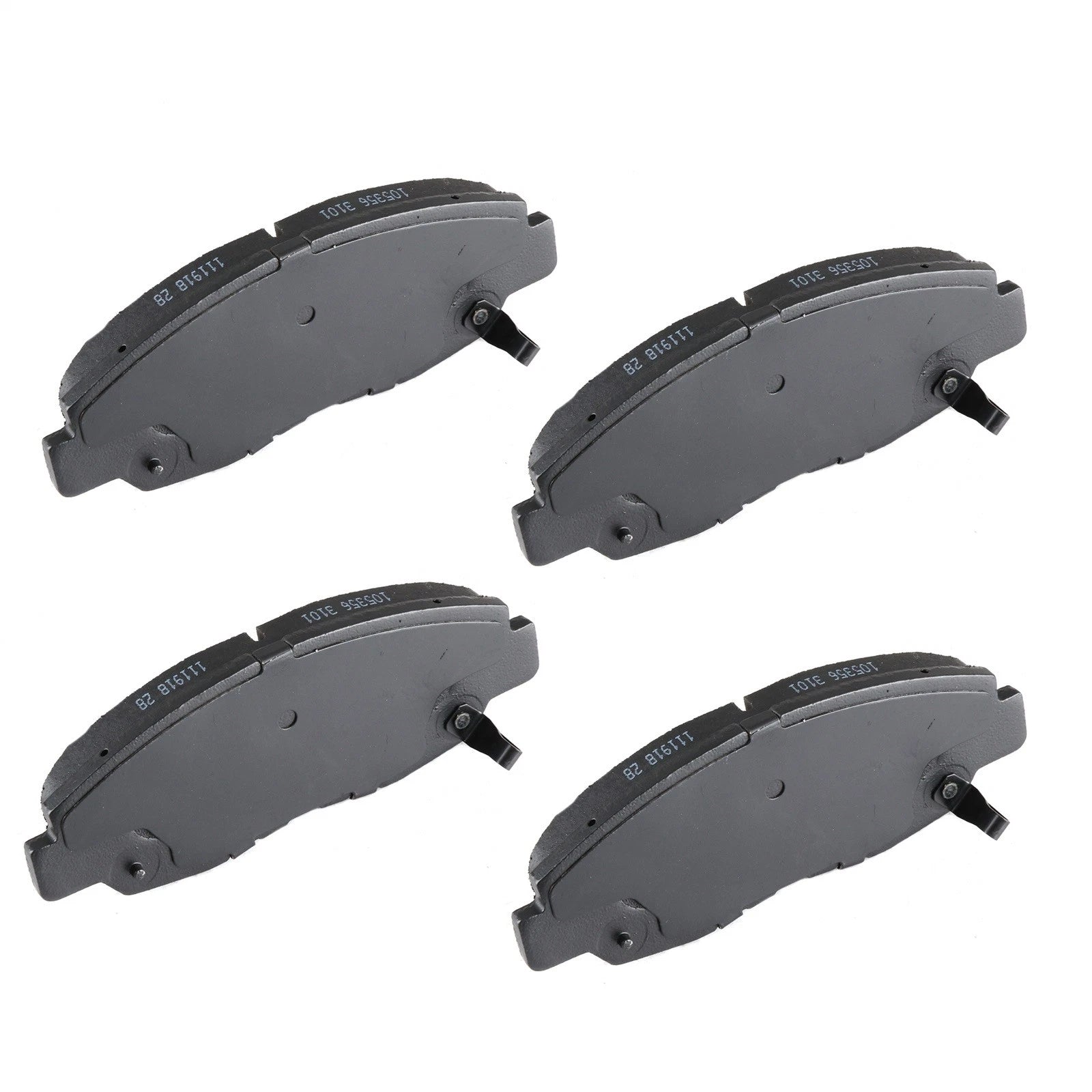 Set of 4 Front Drill Slot Brake Rotors and Ceramic Pads for Honda Civic Sedan