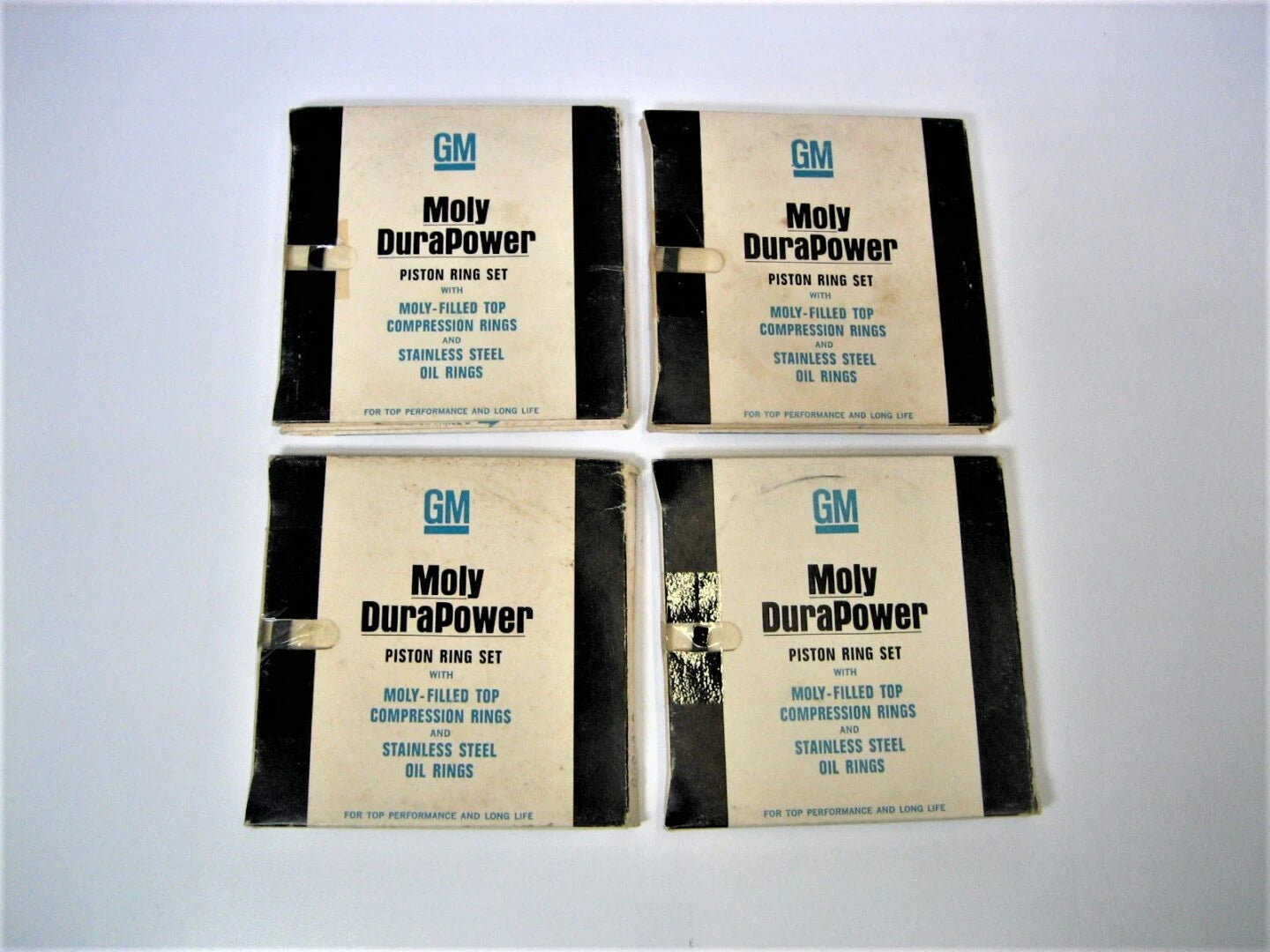 Set of 4 Piston Ring Sets for GM 454 7.4L Marine Engine (3888308)