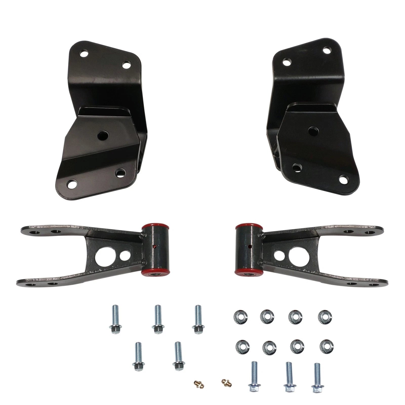 Set of Drop Shackles & Hangers for Chevrolet Silverado/Sierra 1500 (1988–1998)