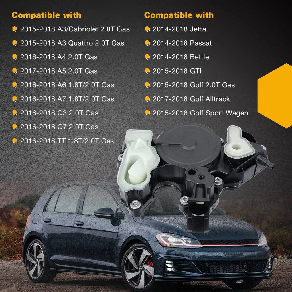 Oil Separator Crankcase Vent Valve for Audi A4 A5 TT VW Golf Passat (2014–2018)