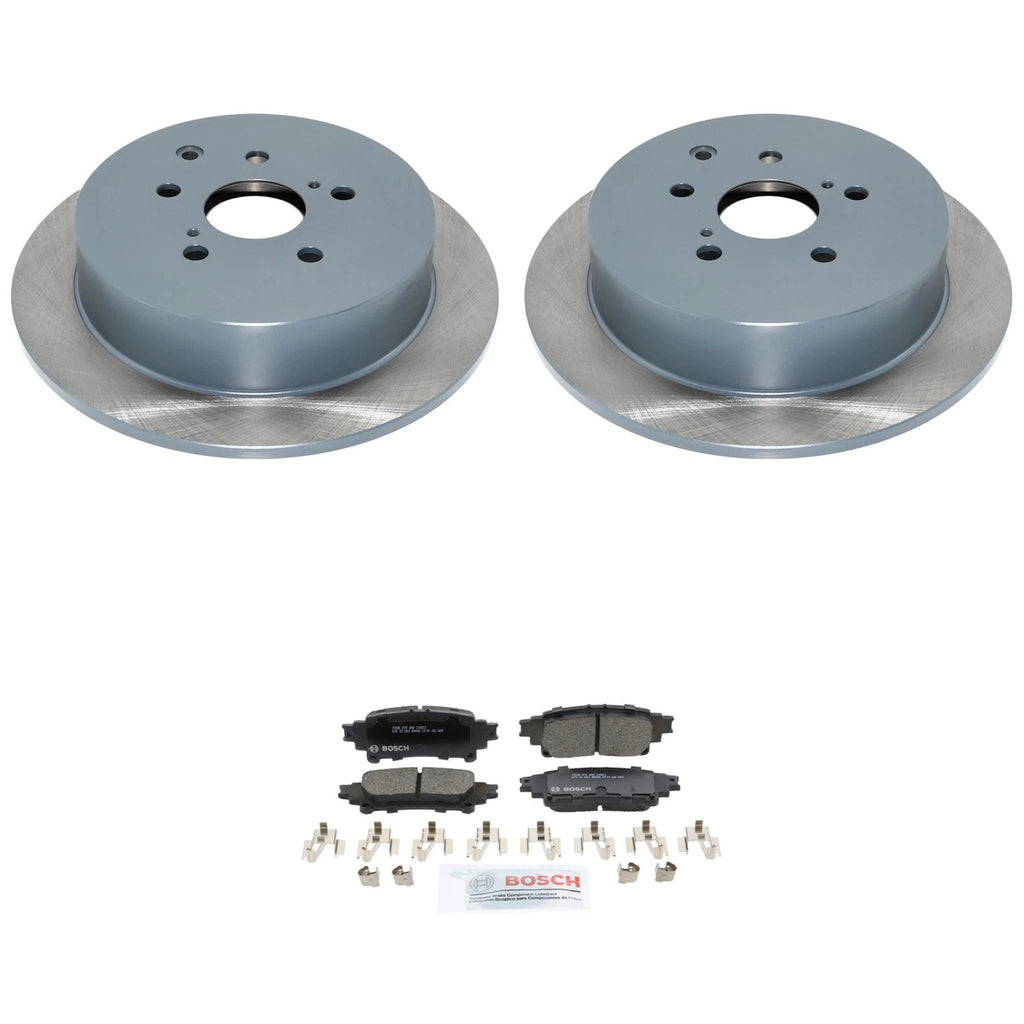 Set of 2 DuraGo Rear Rotors & Bosch QuietCast Pads for RX350 Sienna (2007–2022)