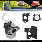 Carburetor for Briggs & Stratton Lawnmower Engine (Fits Various Models)