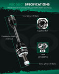 CV Axle Assembly for Honda Accord V6 3.0L (2003–2007)