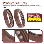 2pc Crankshaft Seal for Polaris Ranger 900 1000 Crew XP (2018–2025) #3610284