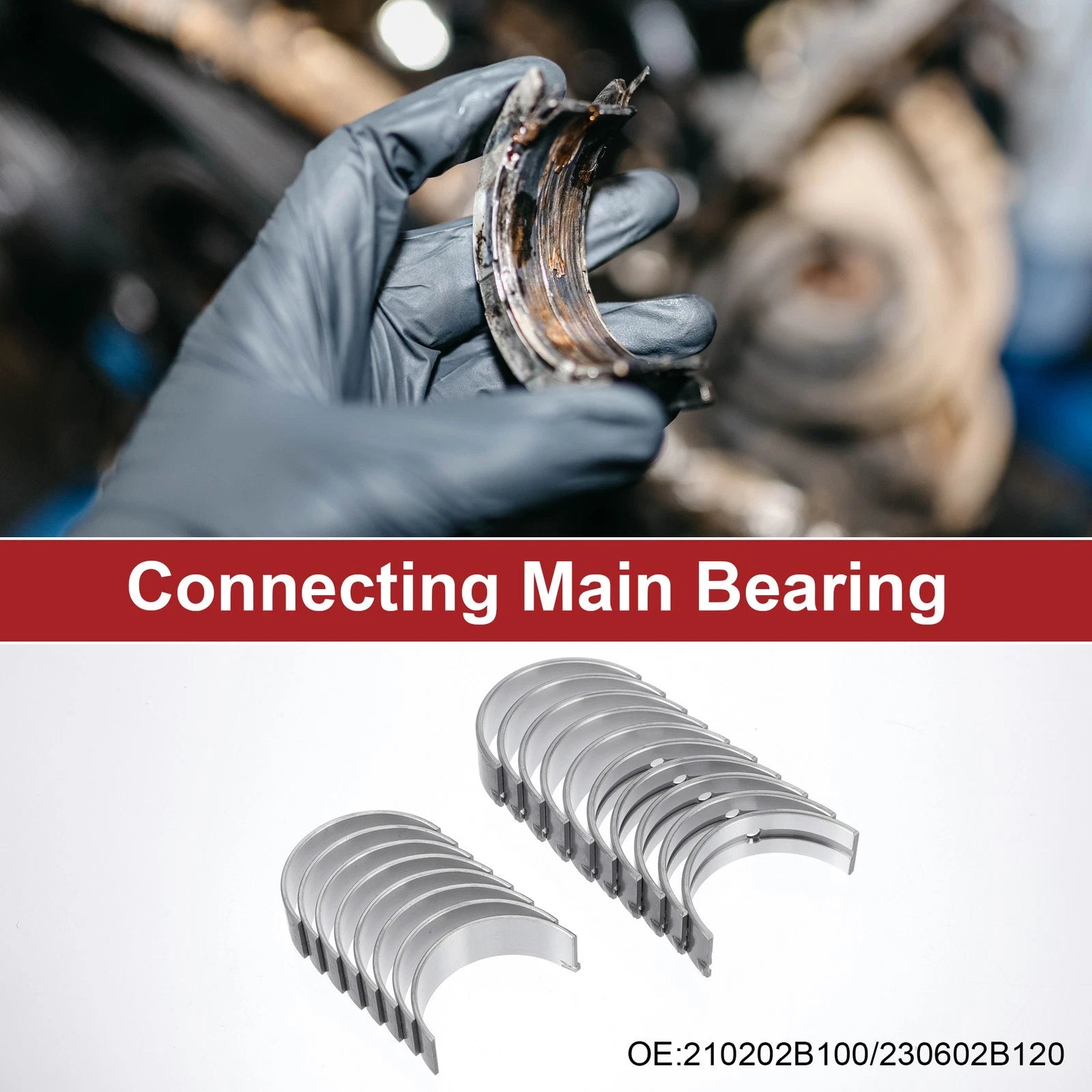 Main Bearing and Connecting Rod Bearing Kit No. 210202B100 for Hyundai Accent (2000–2005)
