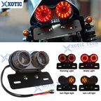 Universal LED Integrated Tail Light for Car (Running, Brake, Turn, Plate)
