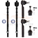 Set of 6 Front Lower Ball Joints for Subaru Impreza (2002–2003)