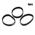 Set of 3 Soft Front Brush Belts for Shark AZ1002, AZ1000, AX950, AX951, ZU782