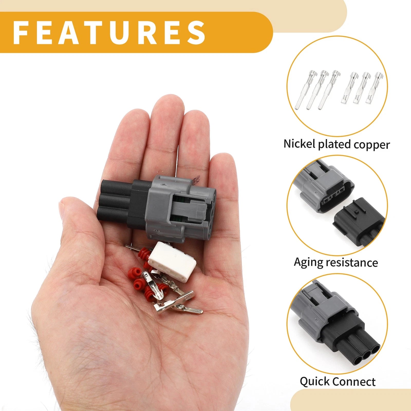 3 Pin Ignition Coil Socket Connector Plug for Nissan 