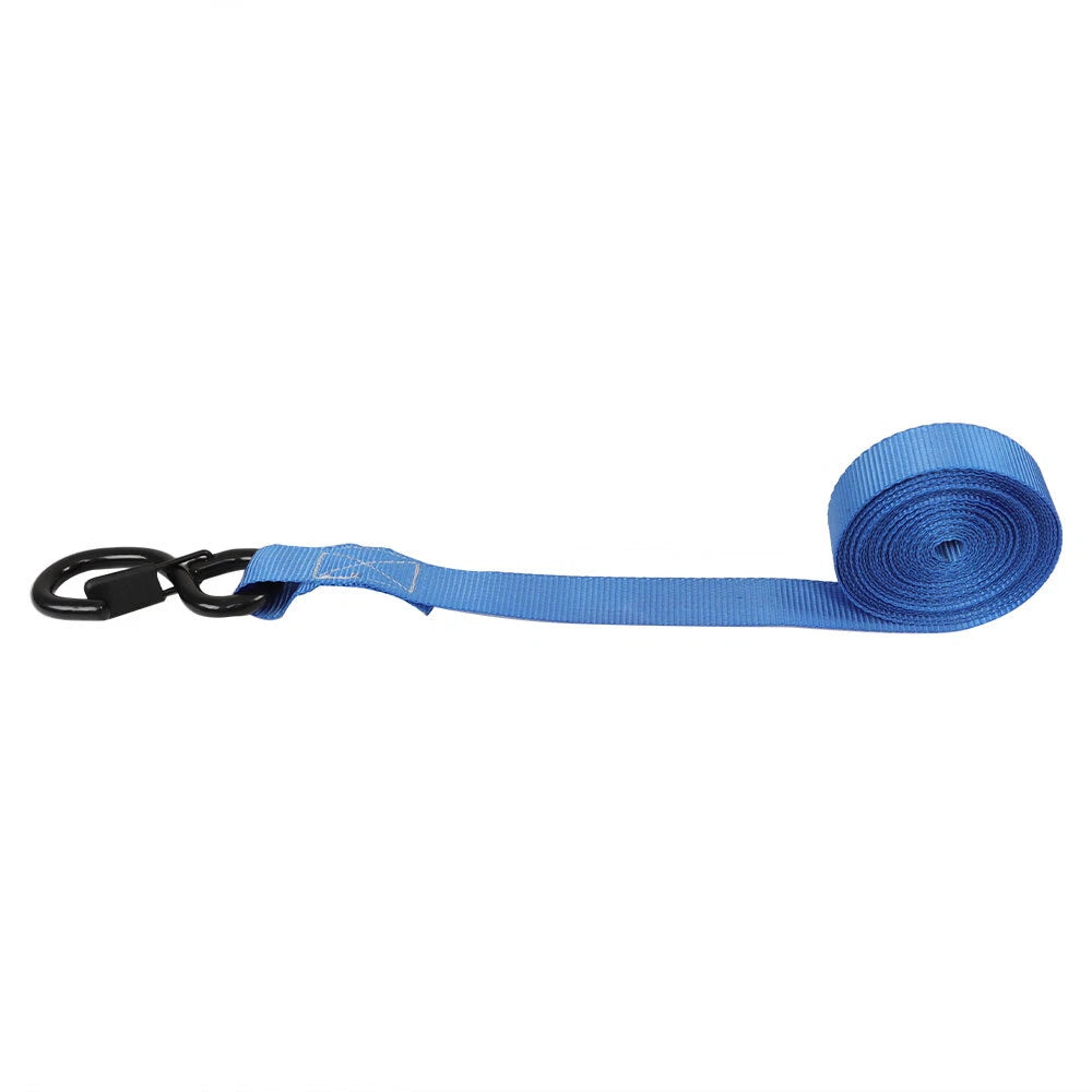 Set of 4 Ratchet Tie Down Straps for Trucks (15 FT)