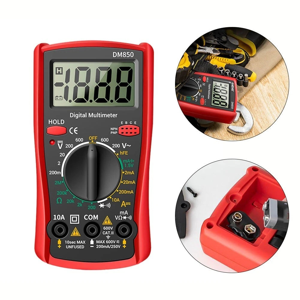 Digital Multimeter DM850 for Automotive Use (AC DC Voltage Measurement)