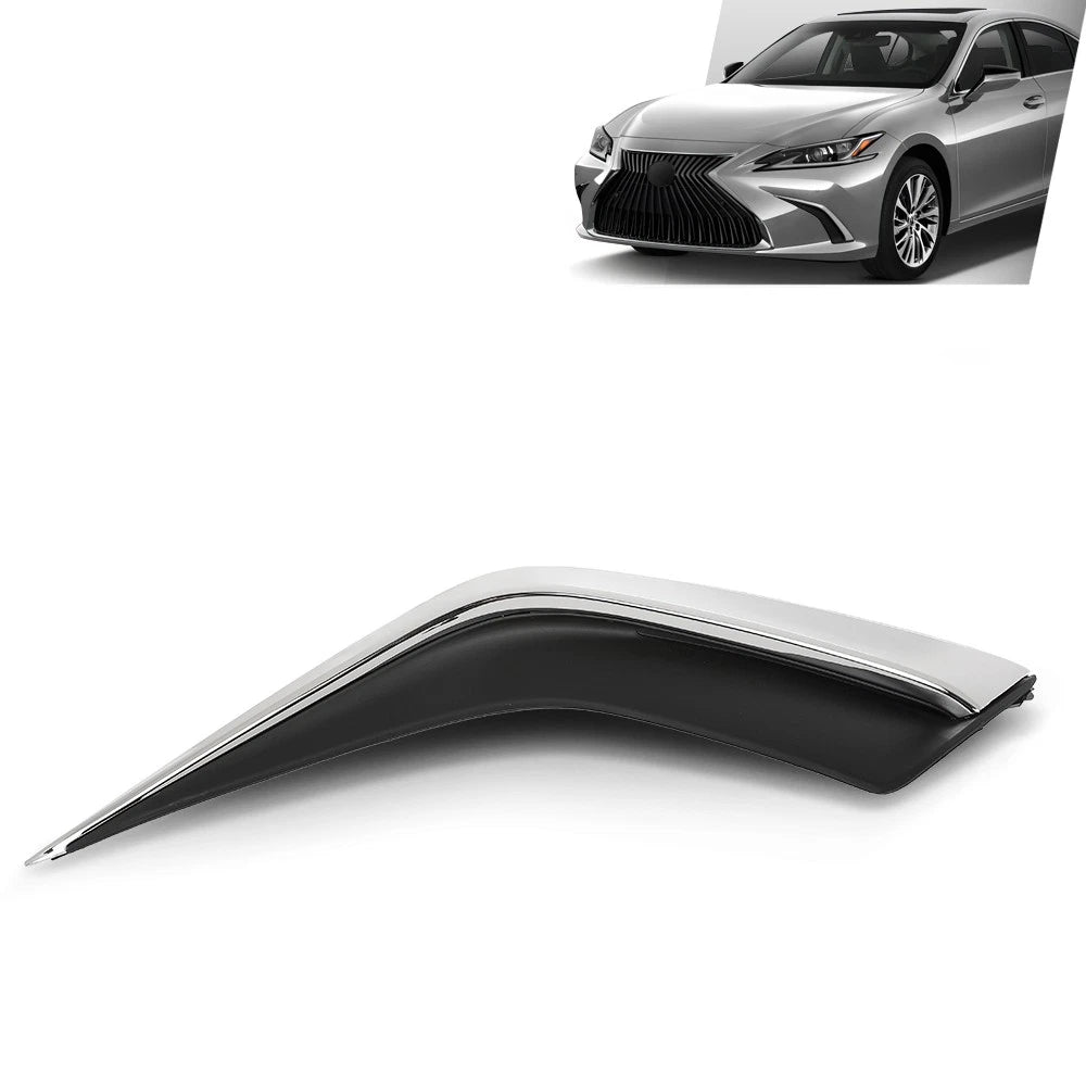 Front Left Bumper Trim for Lexus ES250/ES350/ES300h (2019–2024) Black & Chrome
