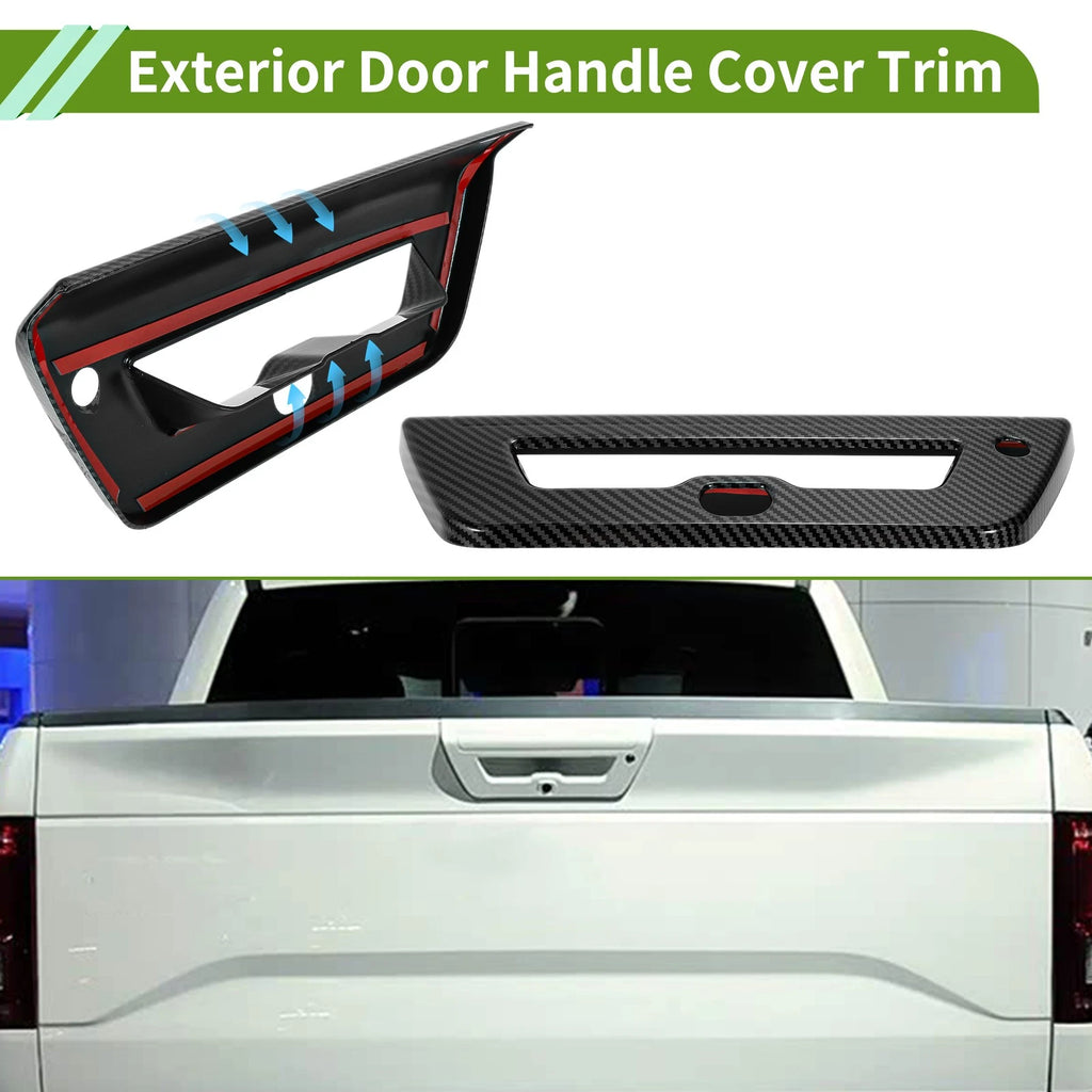 Exterior Trim Tailgate for Ford F150 (2015–2020) Black ABS 1 Pc
