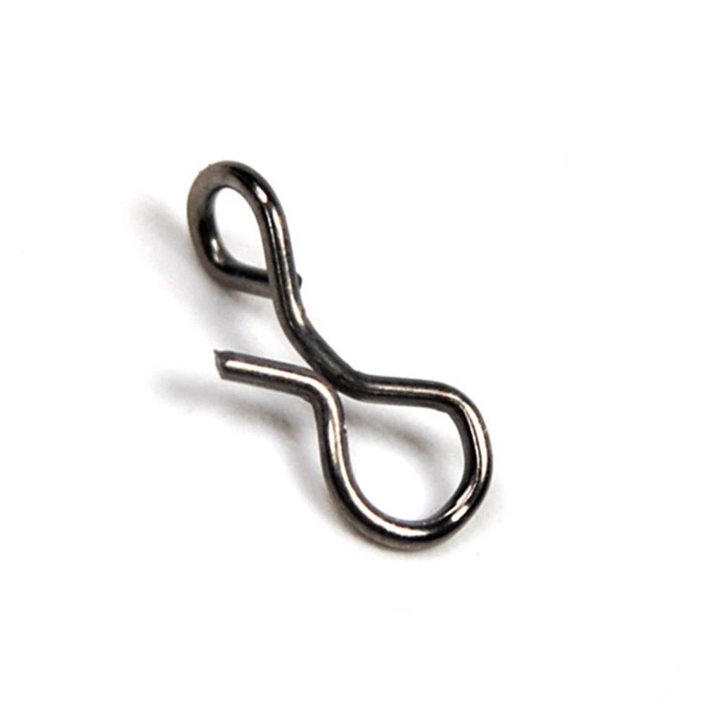 50 Pcs Fly Fishing Snap Hook for Flies Lures (Small/Medium/Large)