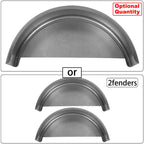 Cold Rolled Steel Axle Trailer Fender & Backs for 14"-16" Wheels (Fits 14-16)