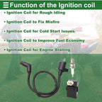 Ignition Coil Set for Honda FourTrax 300 TRX300 2x4 (1994-1997)