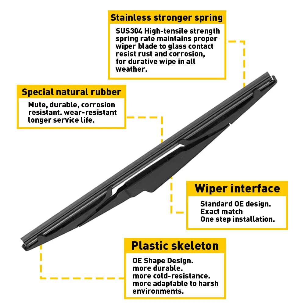 Rear Wiper Blade for Kia Niro Seltos Sorento (2016–2023)