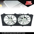 Dual Radiator Cooling Fan for Toyota Camry Avalon (2001–2012)