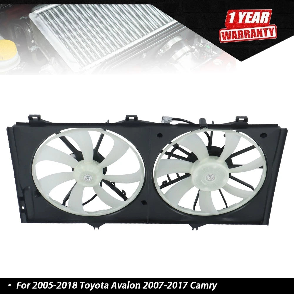 Dual Radiator Cooling Fan for Toyota Camry Avalon (2001–2012)