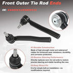 Front Outer Tie Rod End Linkages for Lexus RX350 RX450h (2007–2022)