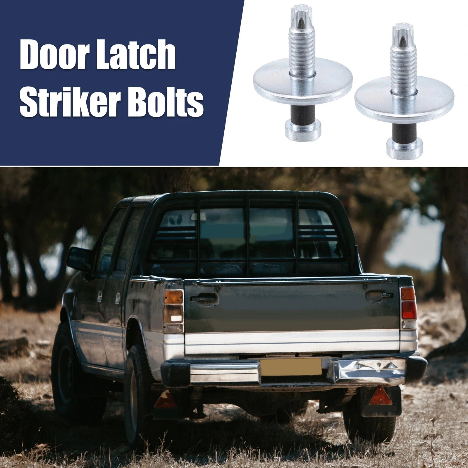 2X Door Latch Lock Striker Bolts for Dodge Ram B150 
