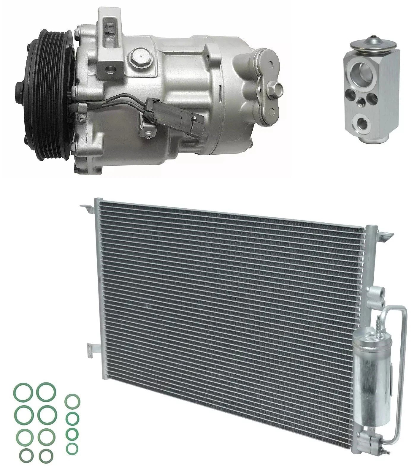 AC Compressor Kit With Condenser for Saab 9-3 2.0L (2005–2006)