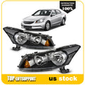 Headlight Assembly for Honda Accord 2008–2012 Black Housing Pair