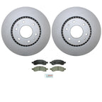 Front Brake Kit 325mm Disc Rotors & Bosch Ceramic Pads for Buick Chevy GMC Saab