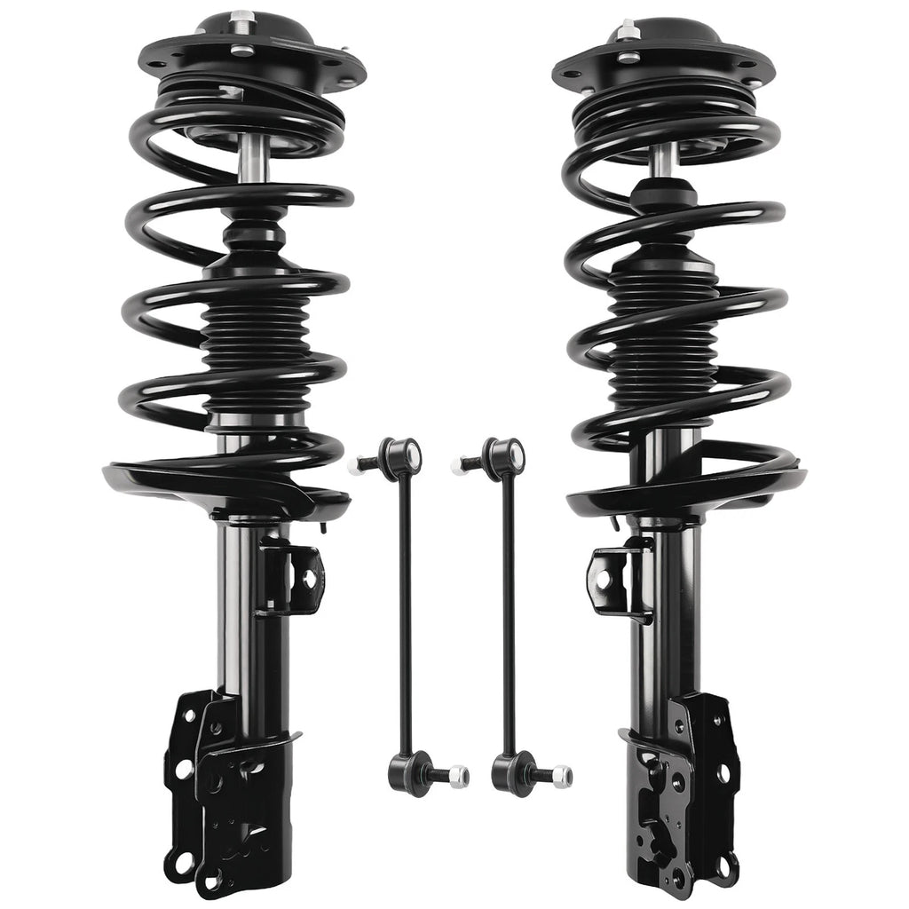 Front Struts Coil Spring Sway Bar Link for Chevy Malibu (2004–2012) & Saturn Aura (2007–2009)