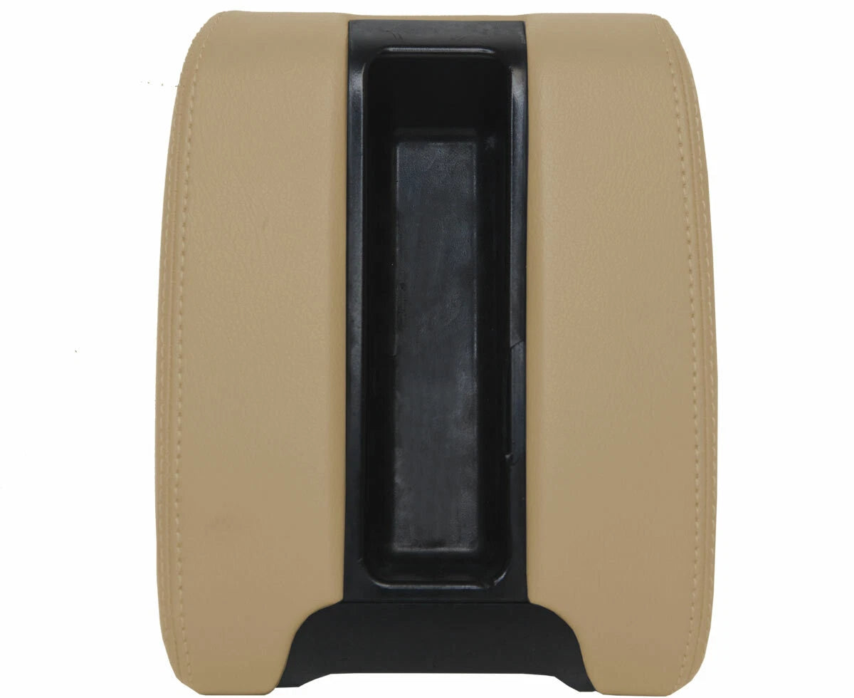 Leather Center Console Lid Armrest Cover for BMW E39 (1997–2003) Beige