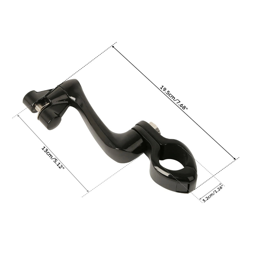 360 Adjustable Highway Foot Peg Mounting for Harley (Fits 1.25" 32mm Engine Guard)
