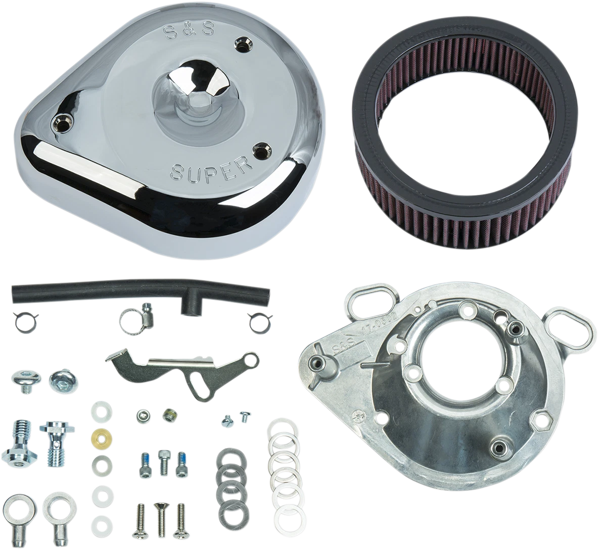 S&S Cycle Teardrop Air Cleaner Kit for Harley Davidson (2017–2023) 17-0404