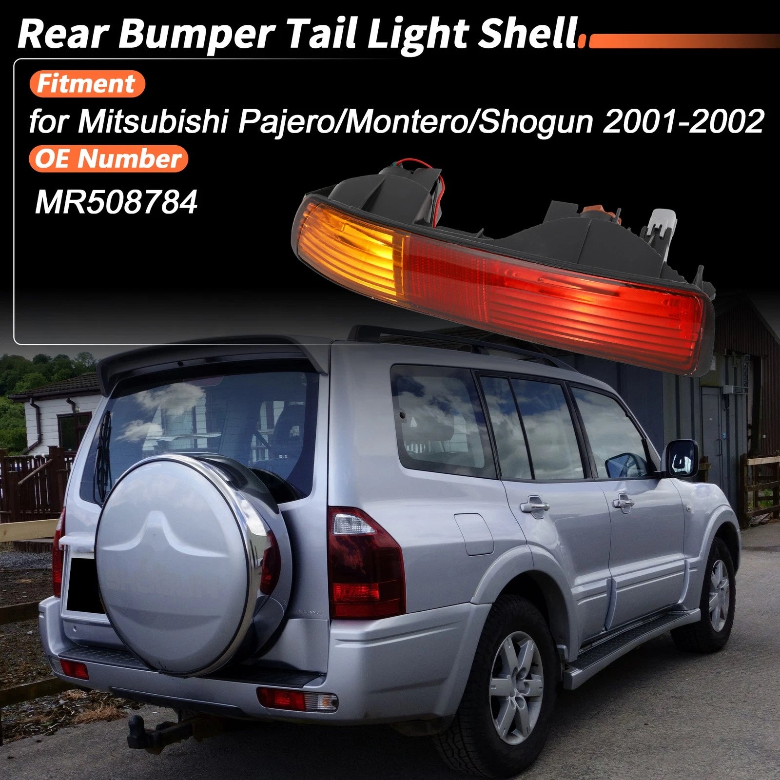 Rear Bumper Tail Light Shell No.MR508784 for Mitsubishi Pajero 