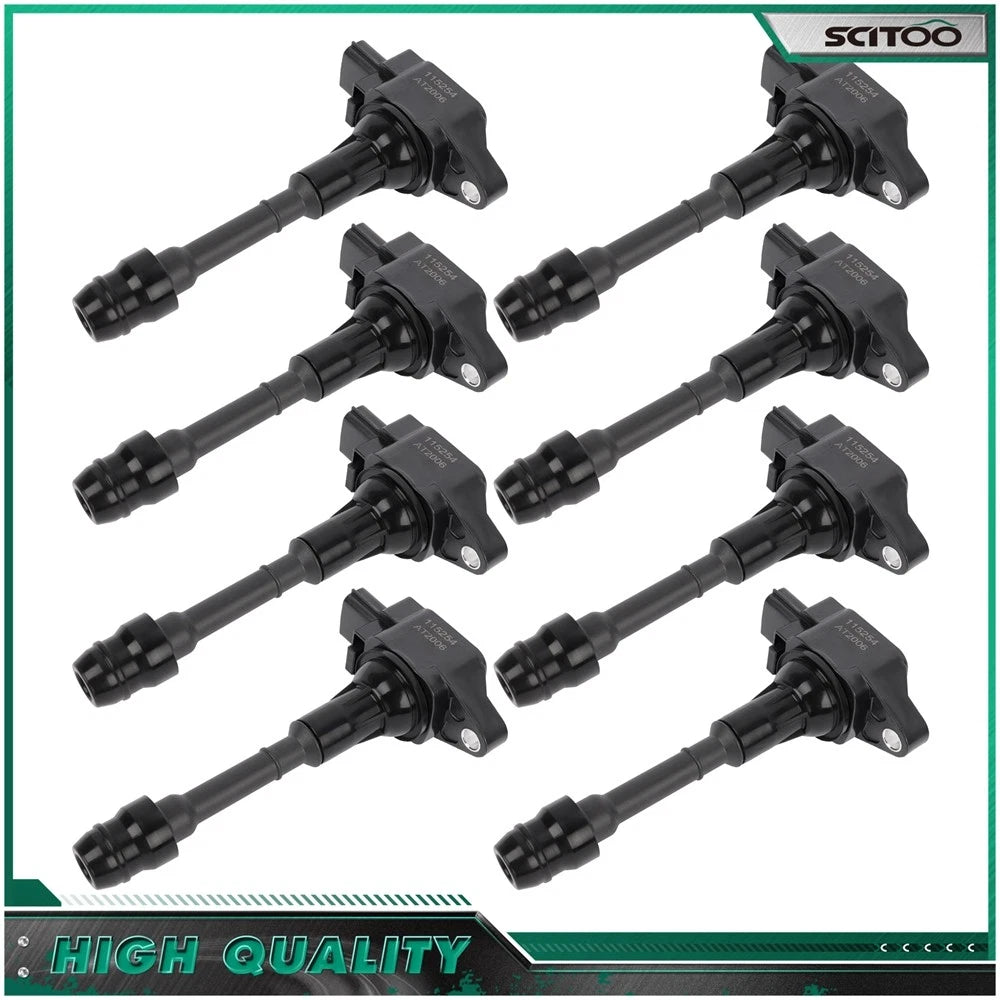 8X Ignition Coils for Infiniti QX56 (2007–2010) & Nissan Titan (2007–2015)