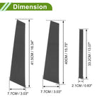Set of 6 Door Pillar Window Trim for BMW 1-Series (2008–2016) Carbon Fiber