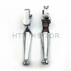 Chrome Skull Adjustable Brake Clutch Levers for Harley Electra Glide Road King (1996–2007)