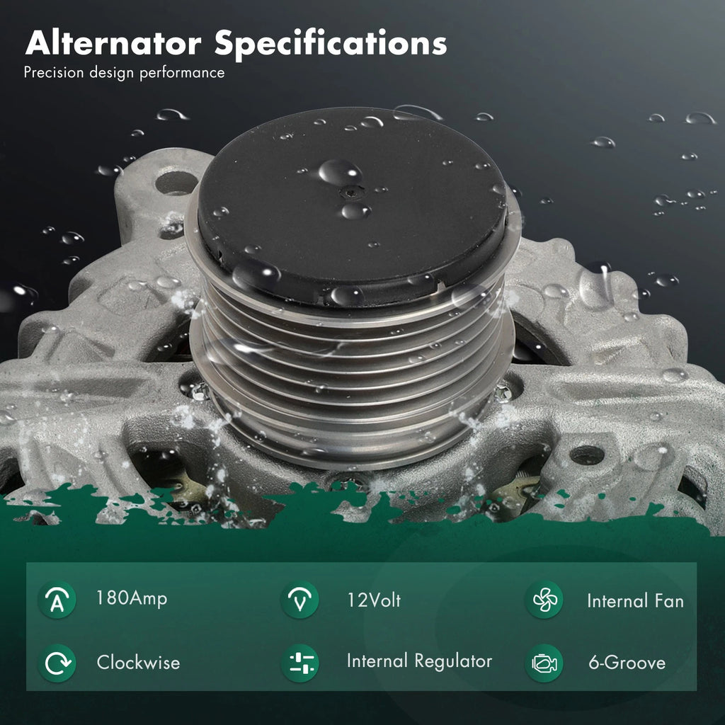 Alternator for Volkswagen Passat L4 2.0L (2012–2015) 180A 11563 03L903023R