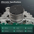 Alternator for Volkswagen Passat L4 2.0L (2012–2015) 180A 11563 03L903023R