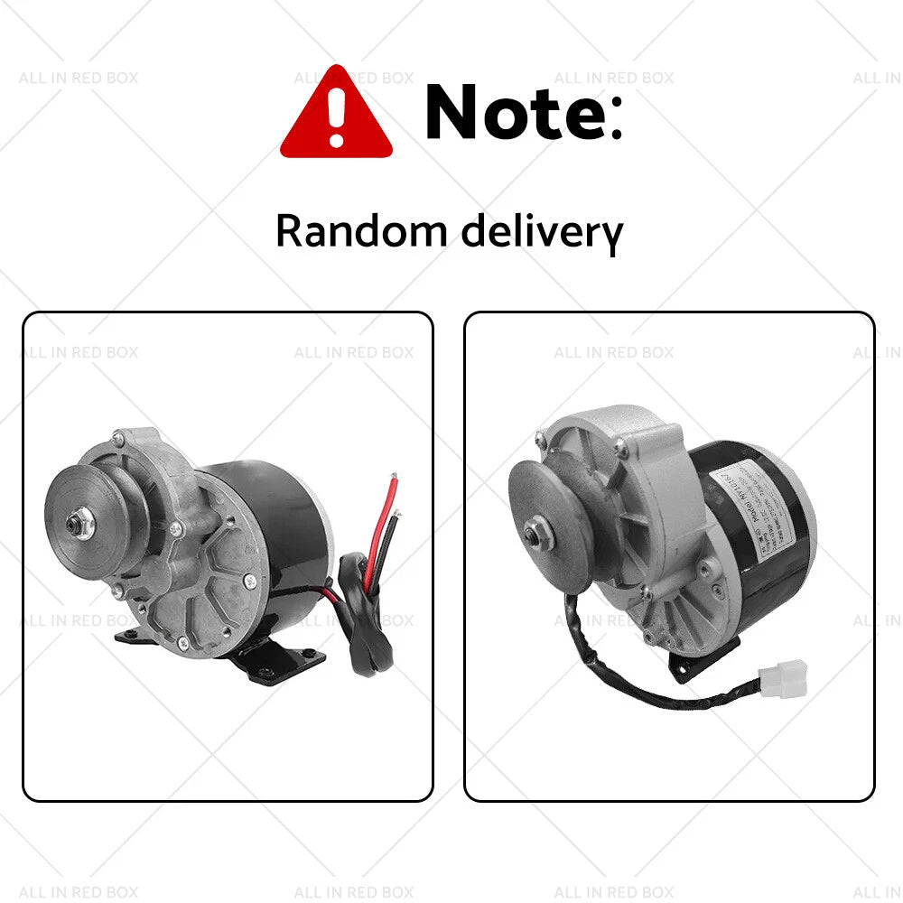 Geared Motor Belt Pulley 12V 250W Low Noise High Torque Universal