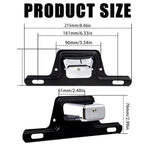 LED License Plate Light Bracket for Chrome Motorcycle Boat ATV Van (Waterproof)