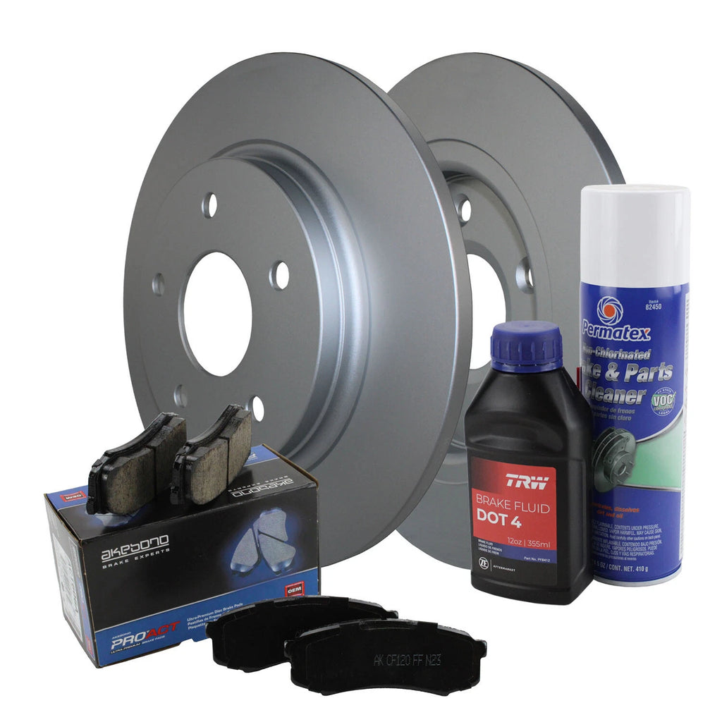 Rear Brake Kit 305mm Rotors & Akebono Ceramic Pads for Chrysler Dodge Ram