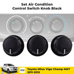 Set Air Condition Control Switch Knob Fits Toyota Hilux Vigo Champ MK7 2011-15