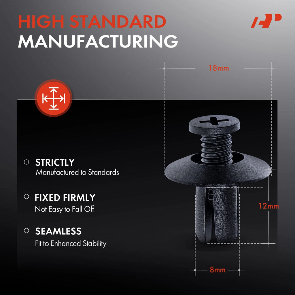 30x Nylon Bumper Retainer Clips for Nissan