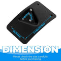 Black Curved Laydown License Plate Mount Bracket for Harley Dyna FXD Sportster (2006-2023)