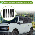 Set of 1 Exterior Door Handle Cover Trim for Ford Bronco (2021–2025) Carbon Fiber Black