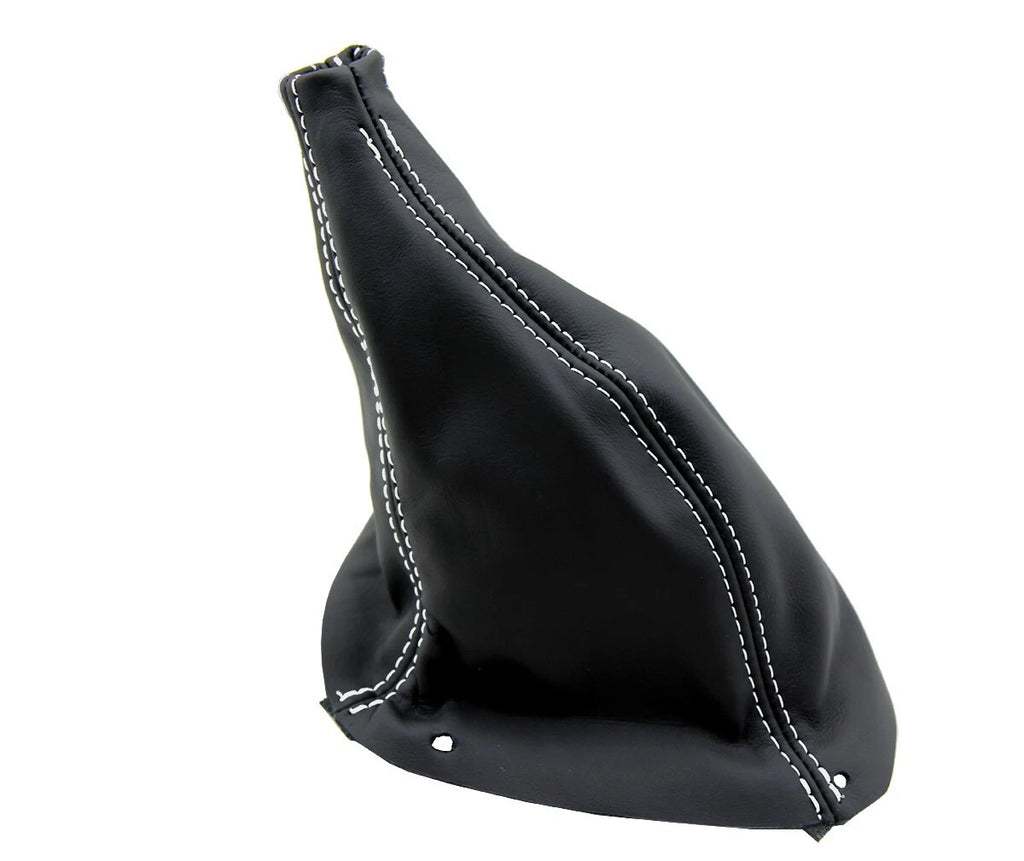 Leather Manual Shift Boot Cover for Ford Mustang (1987–1993) White Stitch