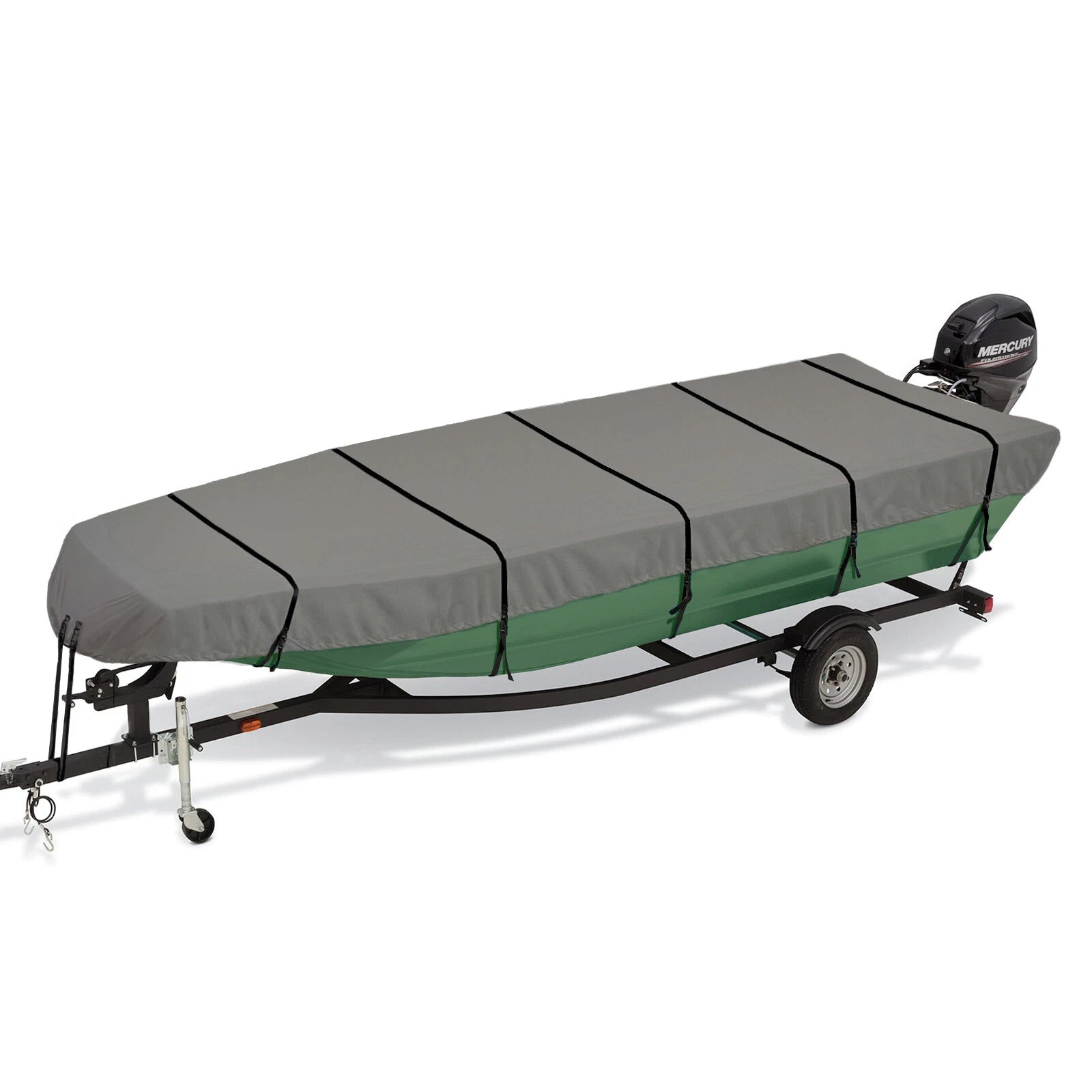 Jon Boat Cover for Lowe L1240 (Waterproof, Trailerable, 600D Tough)